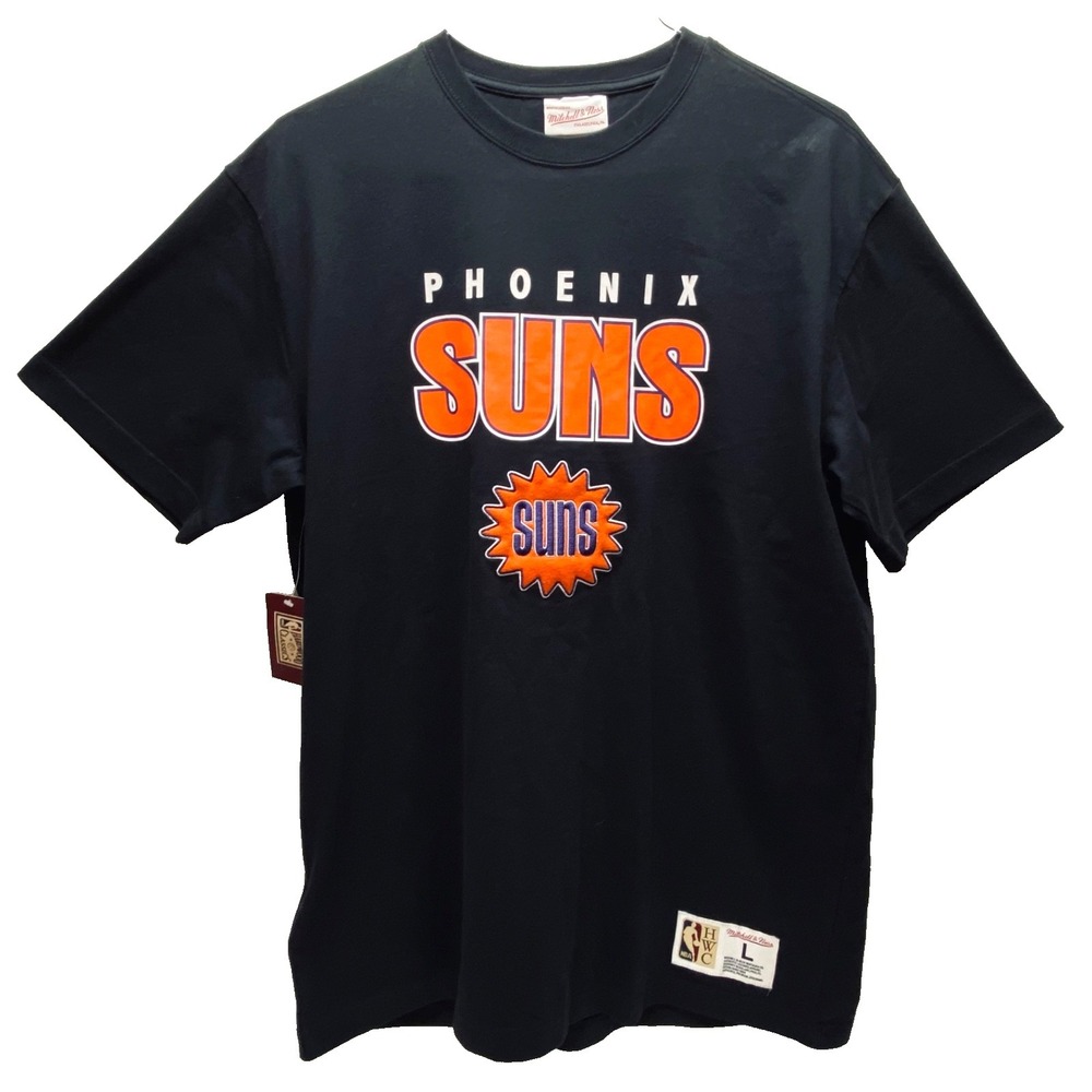 Pheonix Suns NBA Shirt Men's‎ Large Black HWC Basketball Tee Mitchell & Ness NWT